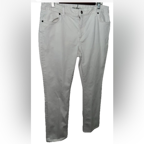 Tecovas Women's Straight Leg High Rise White Jeans Size 31X30 EUC Cowgirl Rodeo - Picture 2 of 9